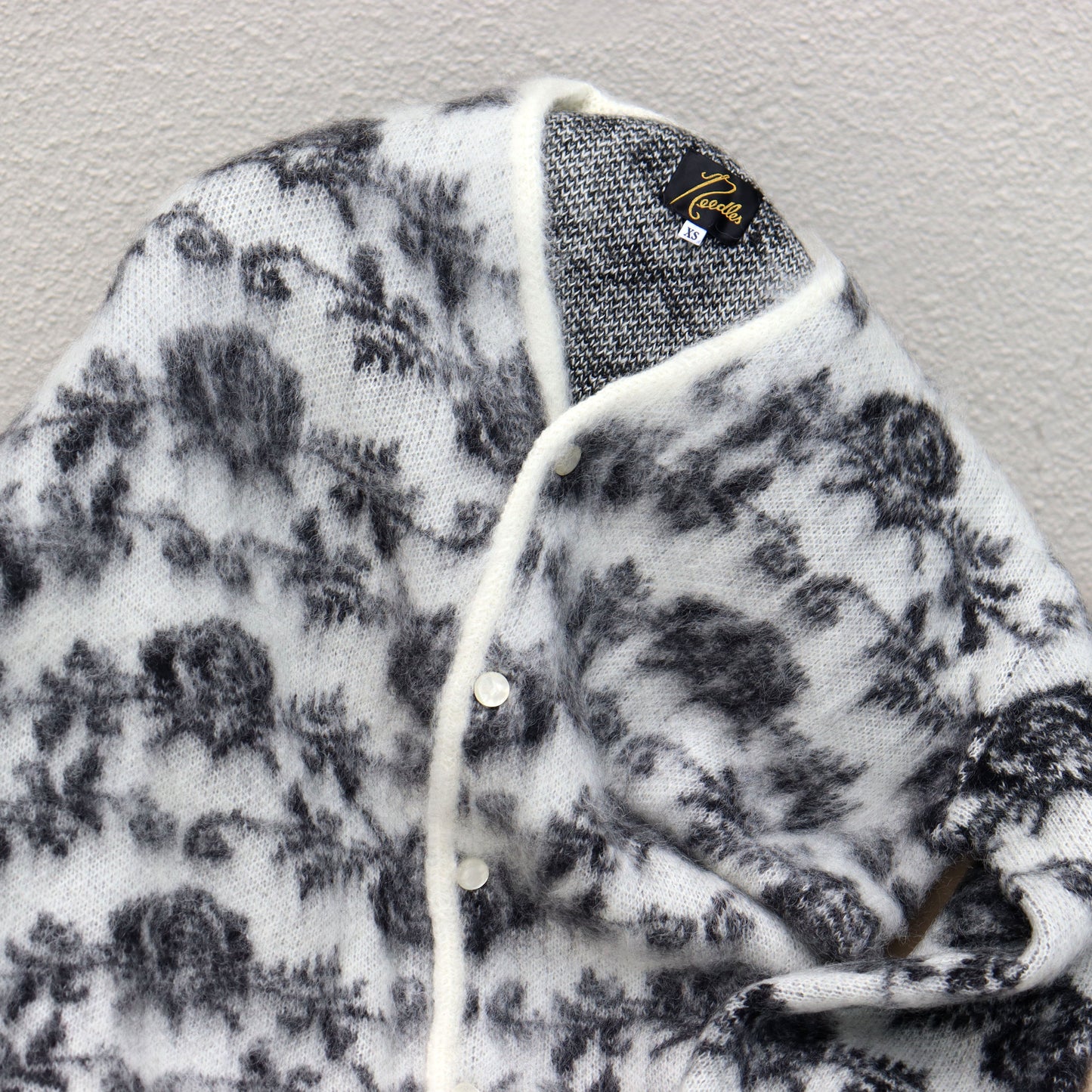 Needles:MOHAIR CARDIGAN -【Rose - White】