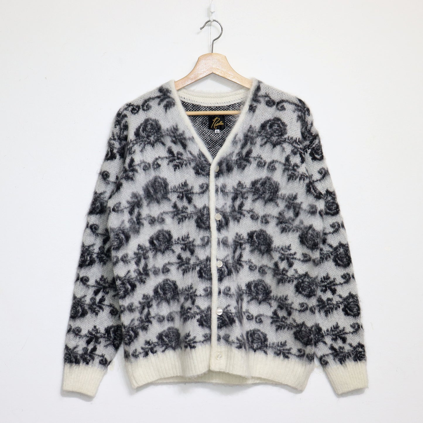Needles:MOHAIR CARDIGAN -【Rose - White】
