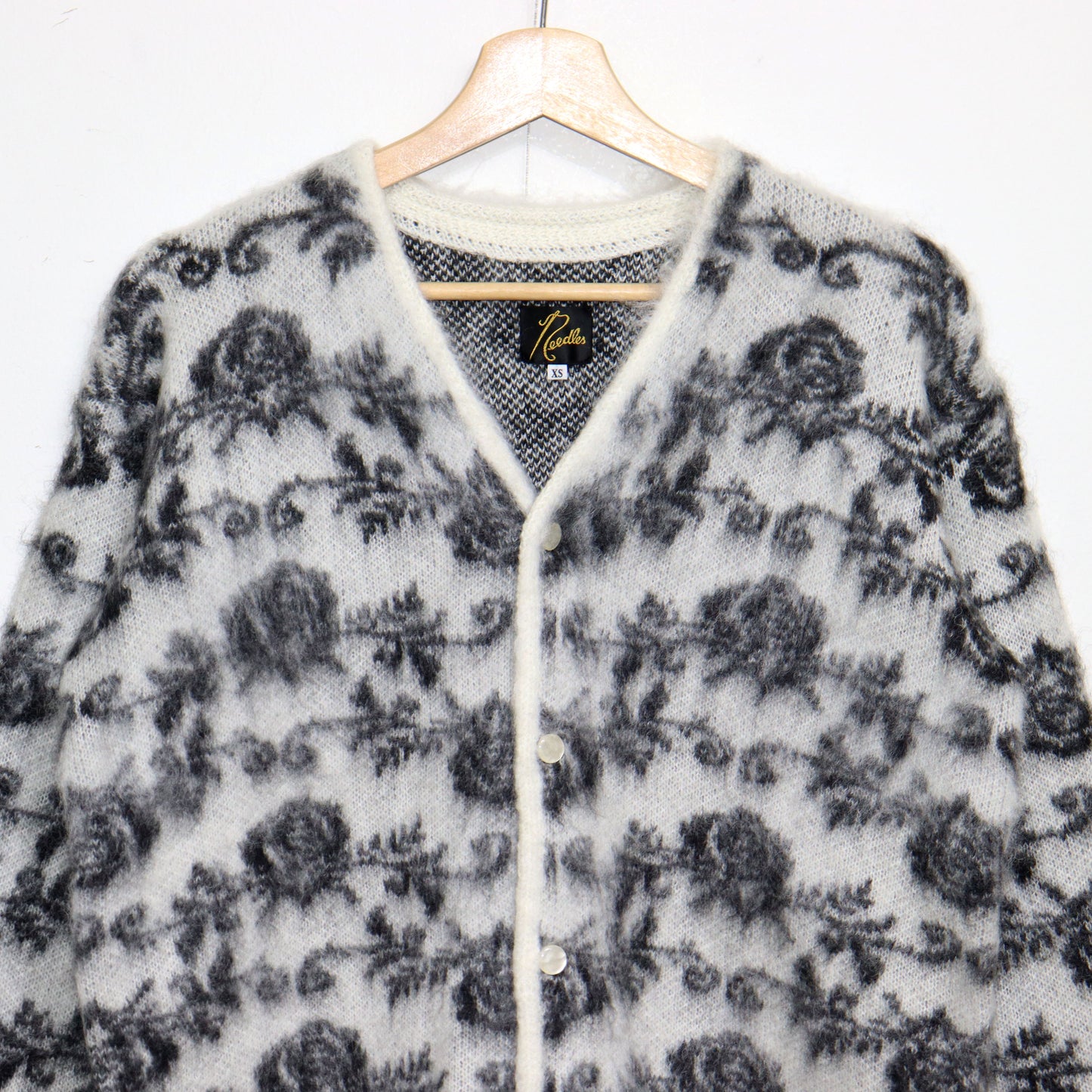 Needles:MOHAIR CARDIGAN -【Rose - White】