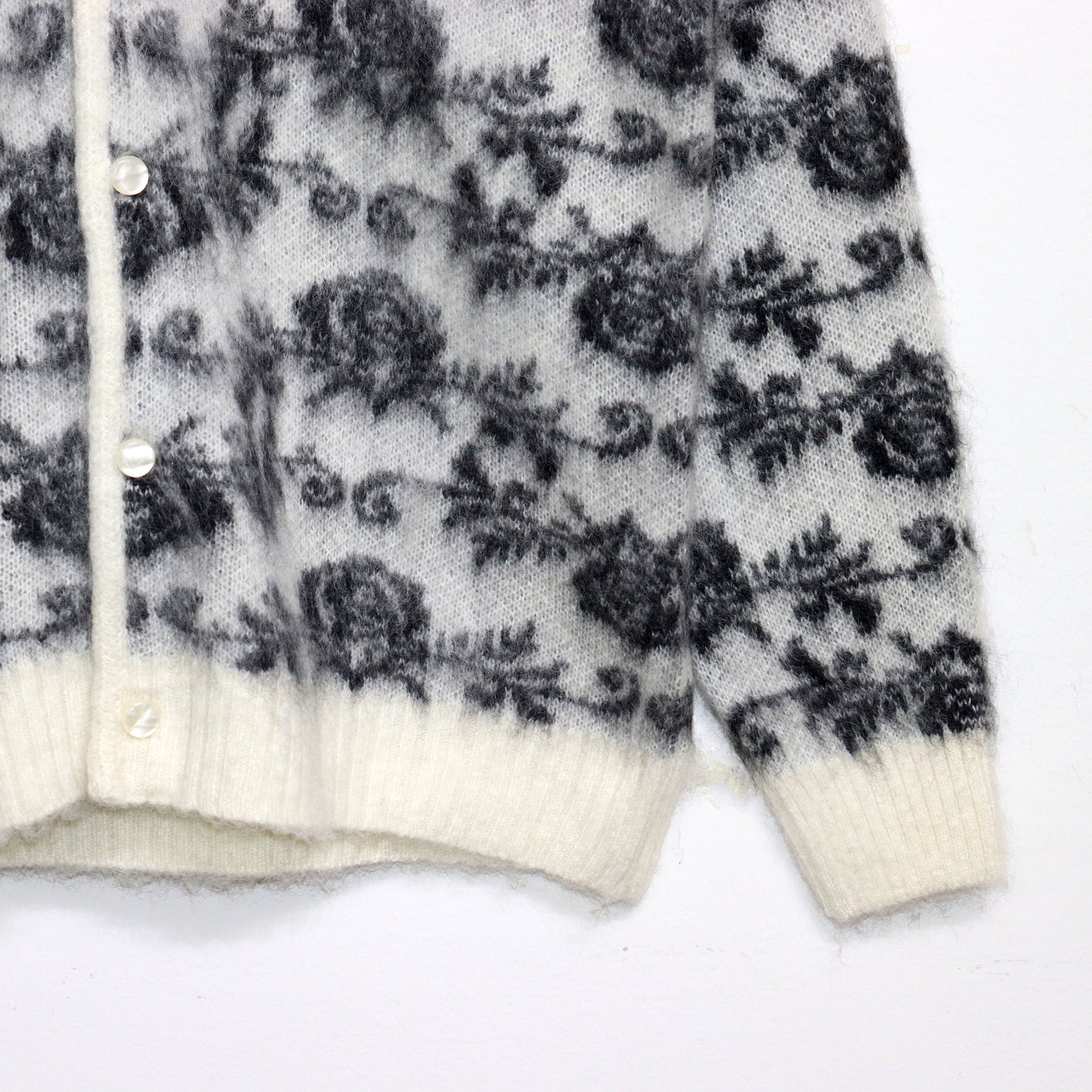 Needles:MOHAIR CARDIGAN -【Rose - White】