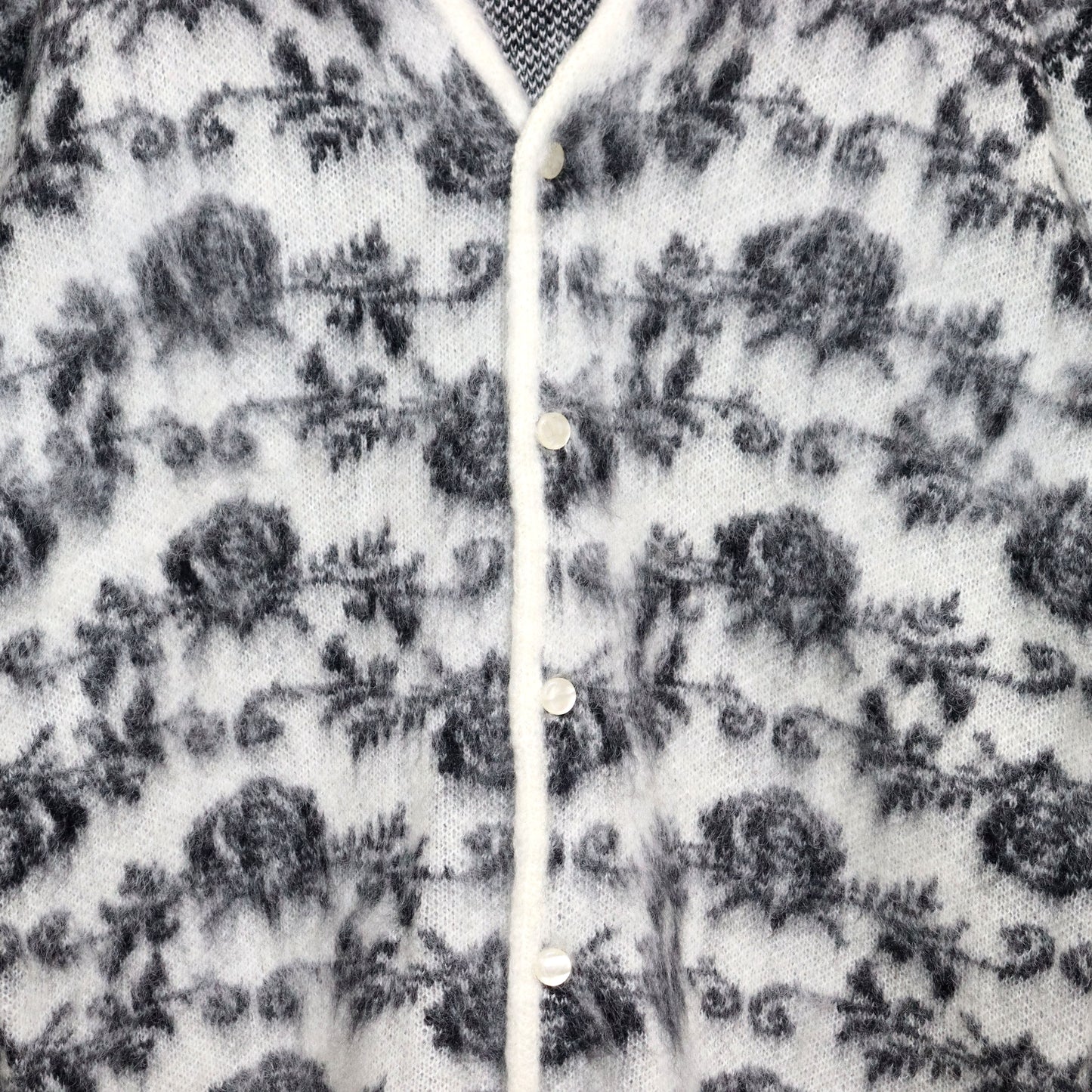 Needles:MOHAIR CARDIGAN -【Rose - White】