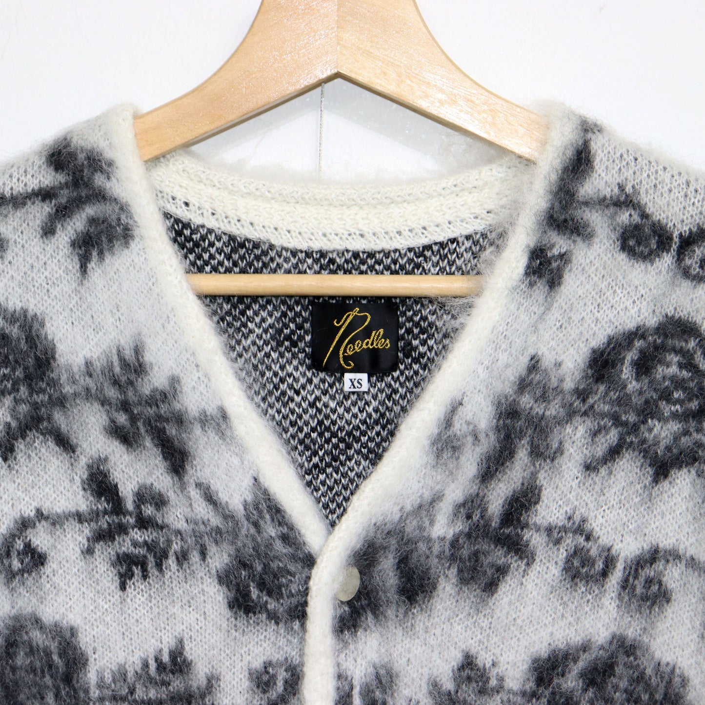 Needles:MOHAIR CARDIGAN -【Rose - White】