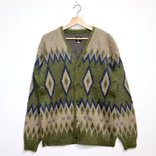 Needles:MOHAIR CARDIGAN -【Diamond - Green】