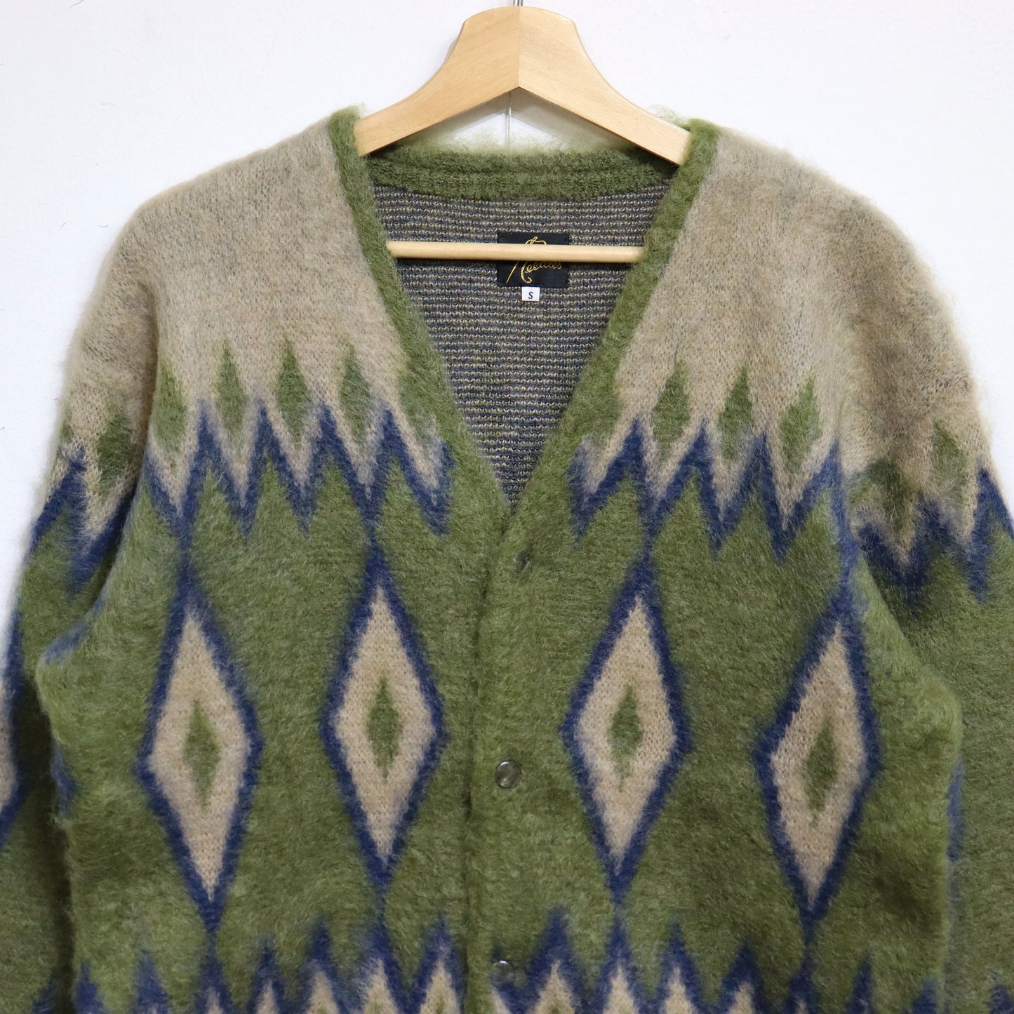 Needles:MOHAIR CARDIGAN -【Diamond - Green】