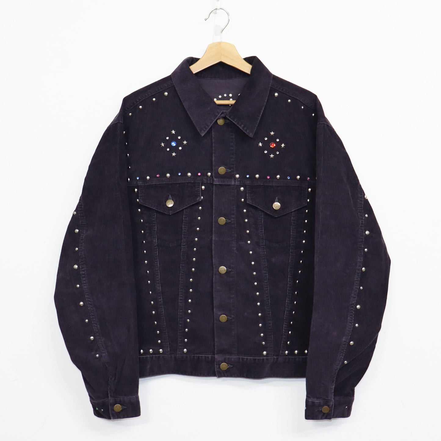 Needles:Studded Jean Jacket - 14W Corduroy