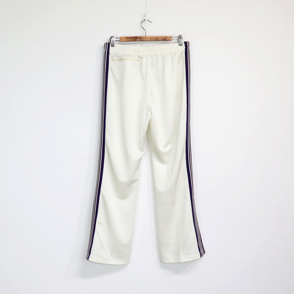 Needles:Boot-Cut Track Pant - Poly Smooth【White】