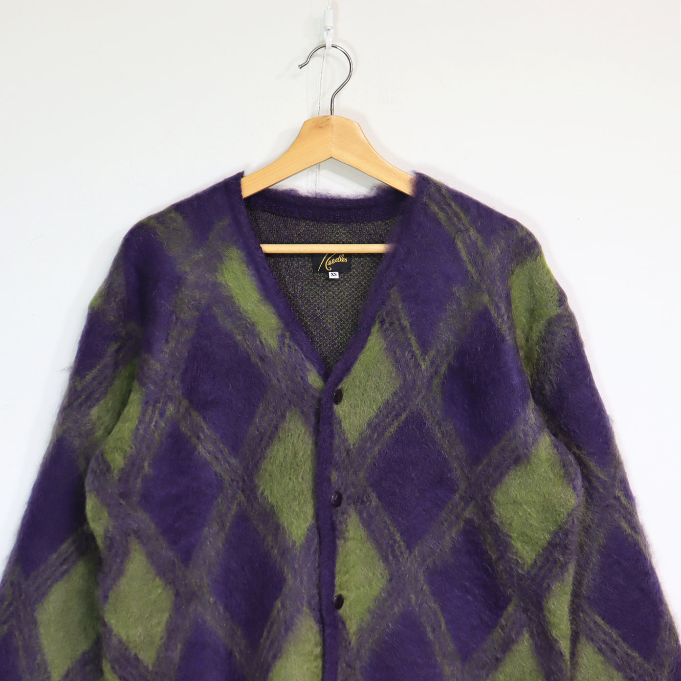 Needles:MOHAIR CARDIGAN -【Argyle】