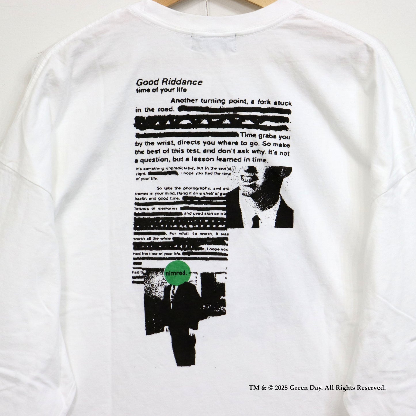 GOOD ROCK SPEED: GREEN DAY BIG L/S TEE