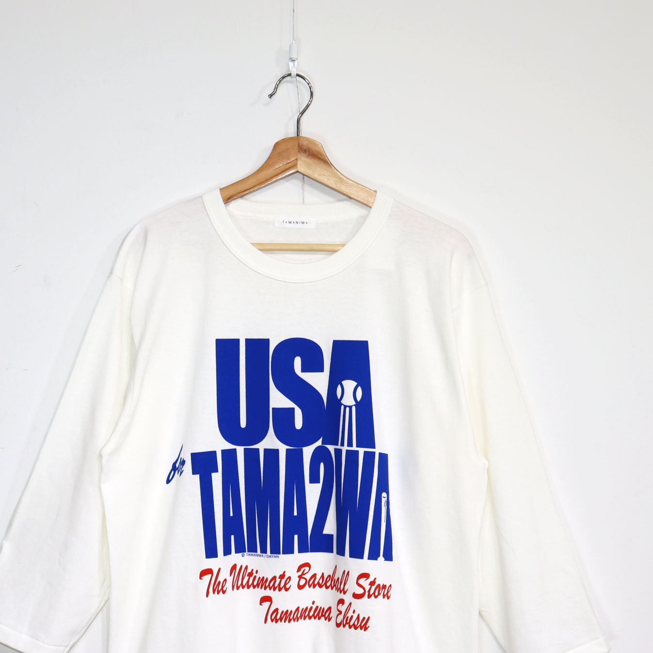 TAMANIWA:TMNW-112 USA TAMA2WA BB TEE - WHITE