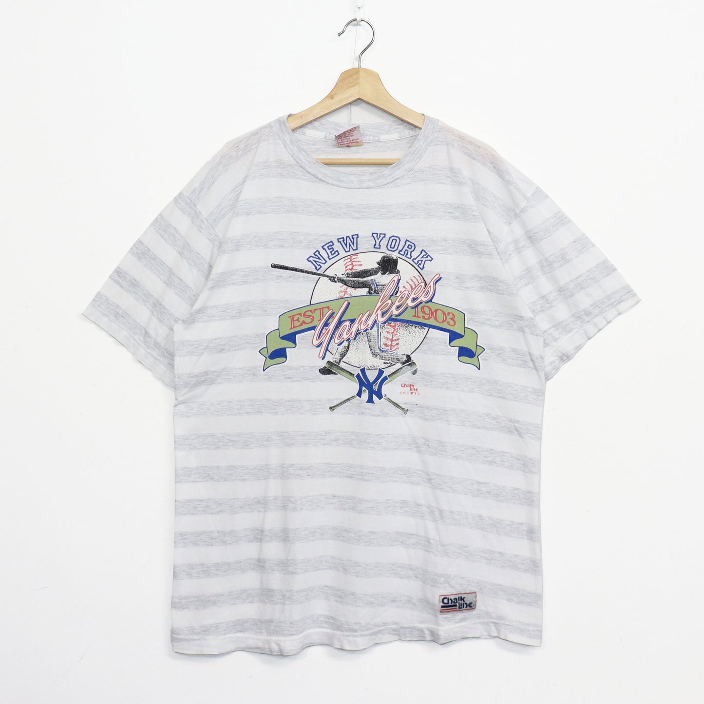 used : (chalk line) 1903 Yankees Border Tee