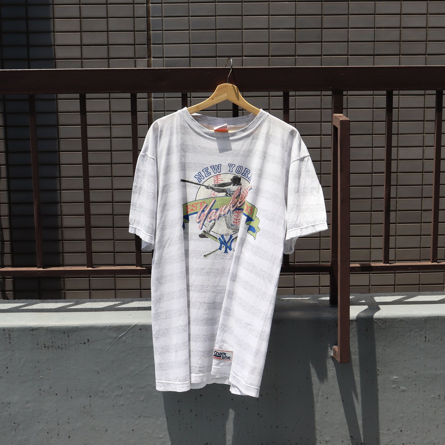 used : (chalk line) 1903 Yankees Border Tee