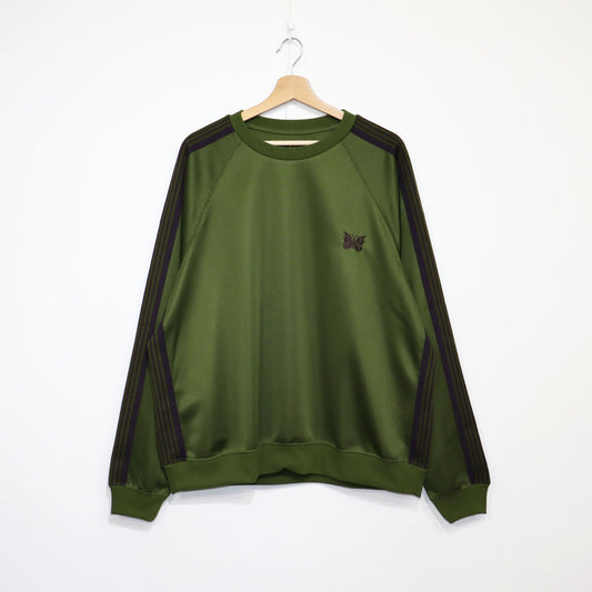 Needles:Track Crew Neck Shirt - Poly Smooth 【Olive】