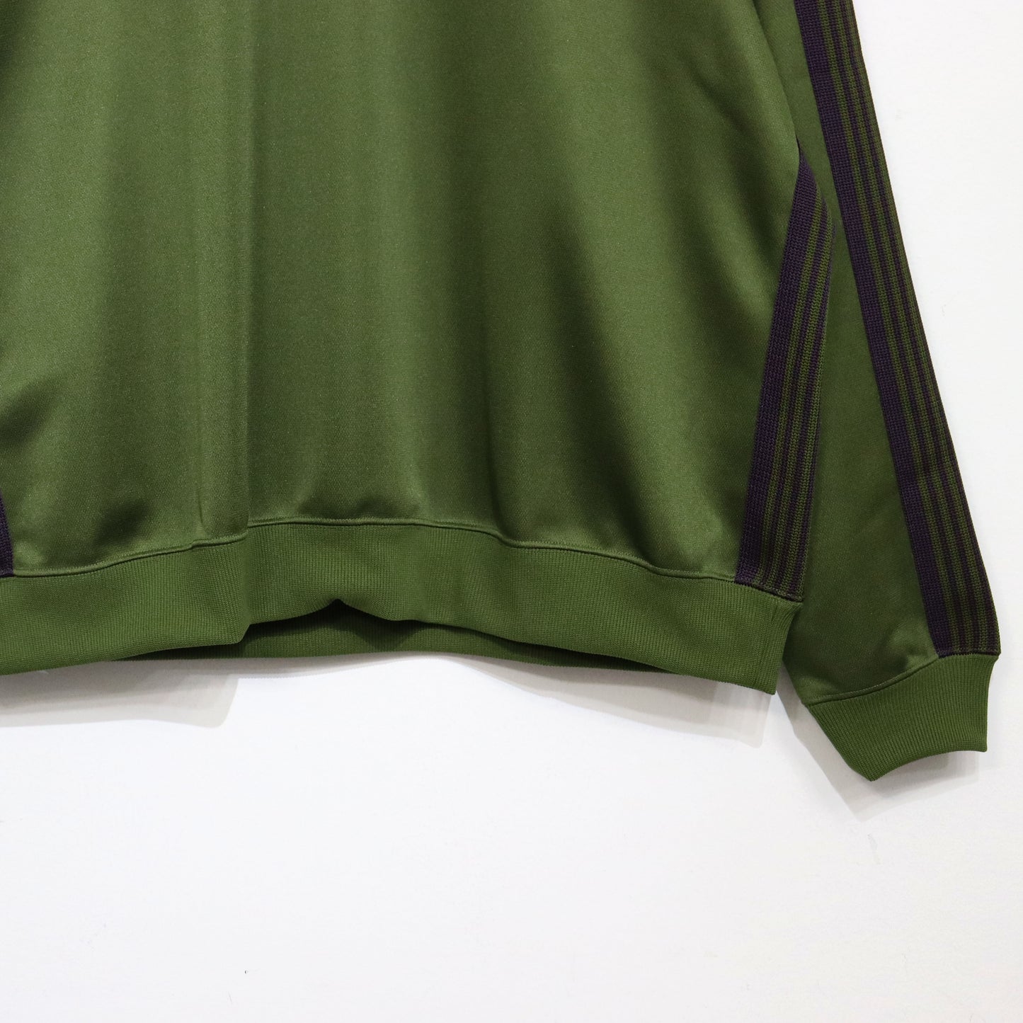 Needles:Track Crew Neck Shirt - Poly Smooth 【Olive】