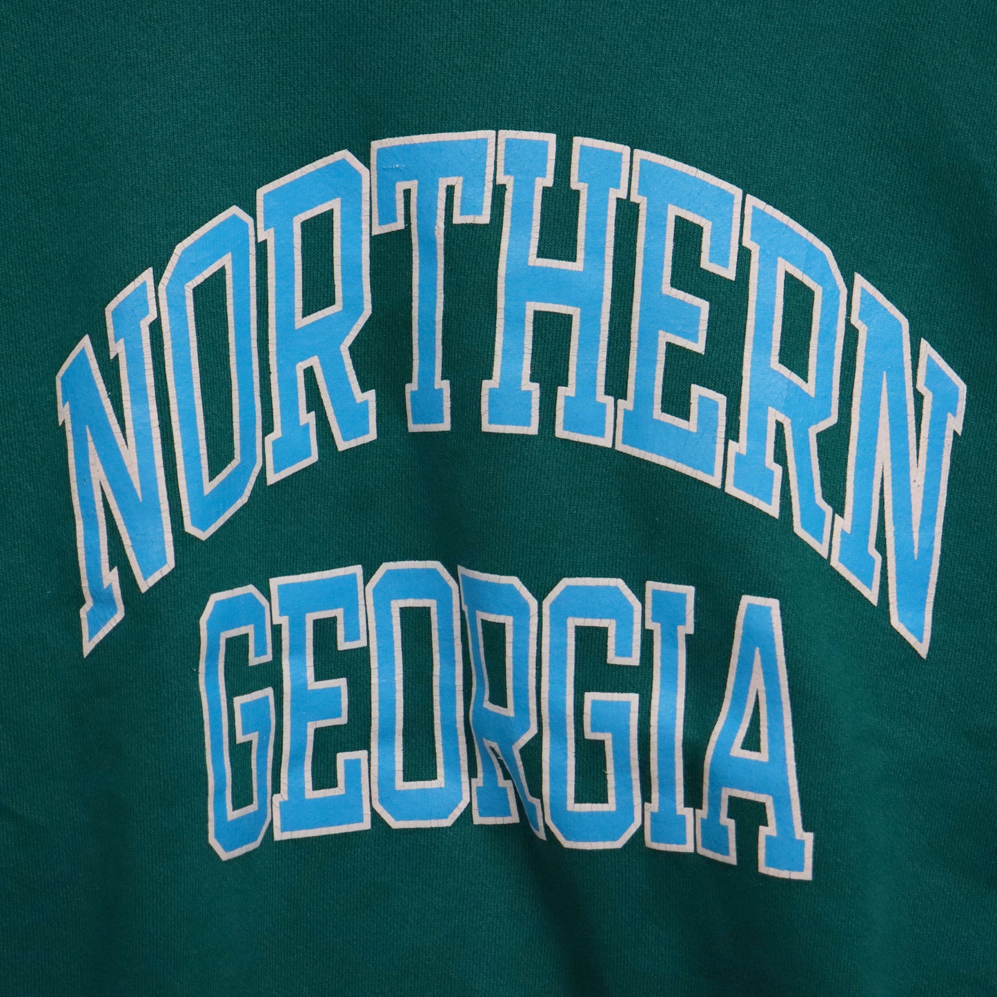 COPYCAT : (Tultex)"North Georgia" L/S Sweat - Teal×Lt.Blue