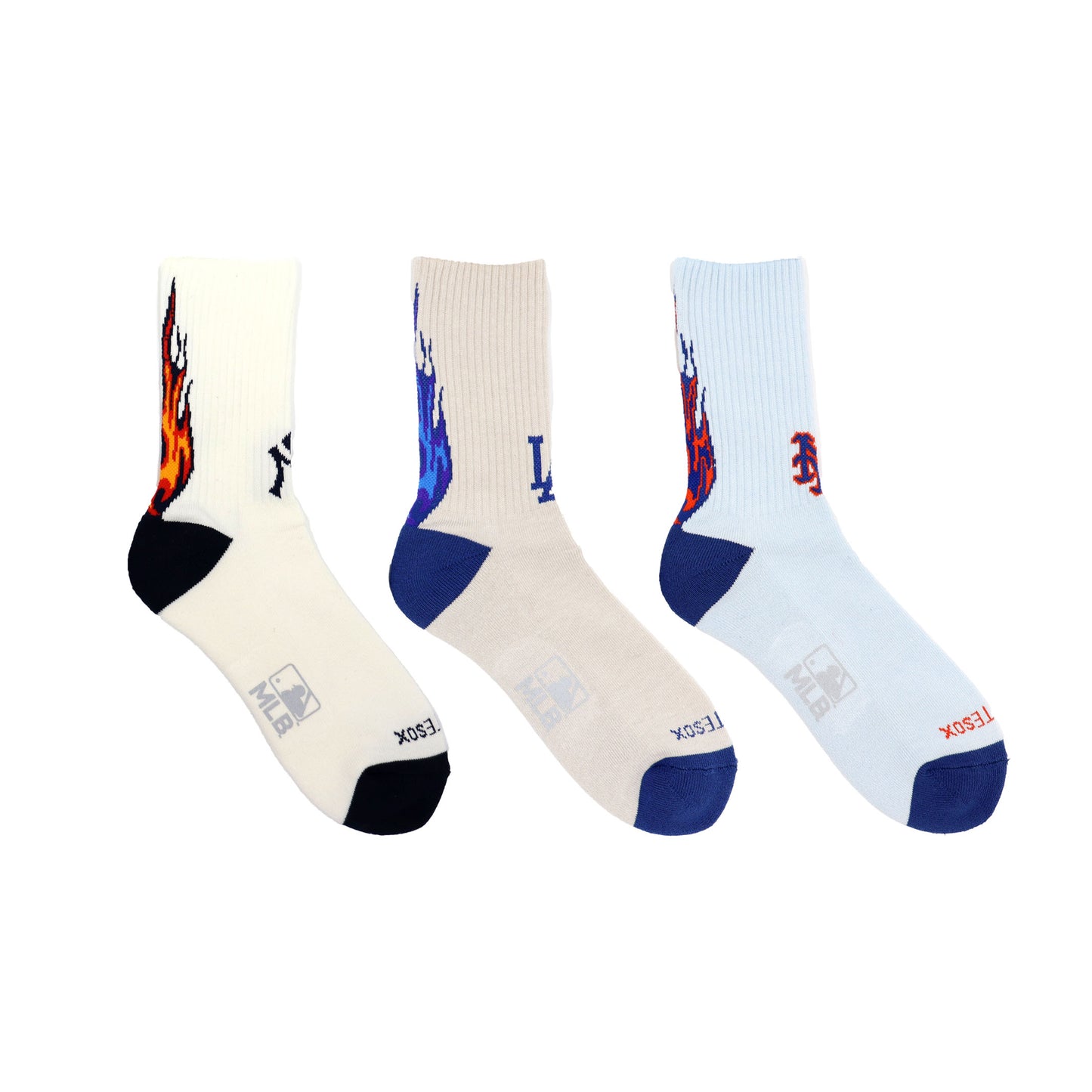 MLB×ROSTER SOX :MLB-192 MLB FIRE SOCKS