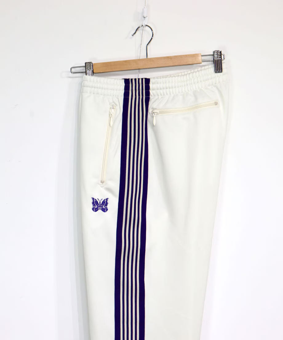 Needles:Zipped Track Pant - Poly Smooth 【White】