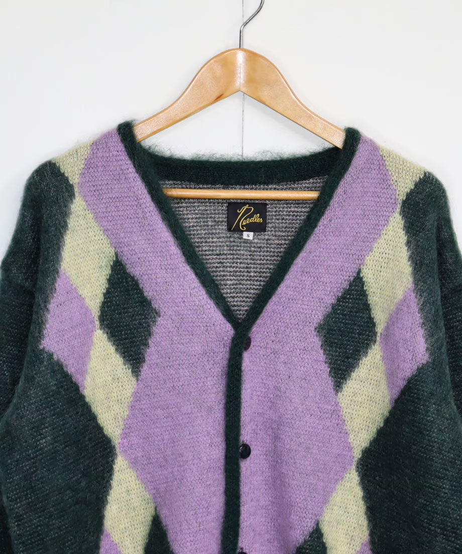 Needles:MOHAIR CARDIGAN - DIAMOND