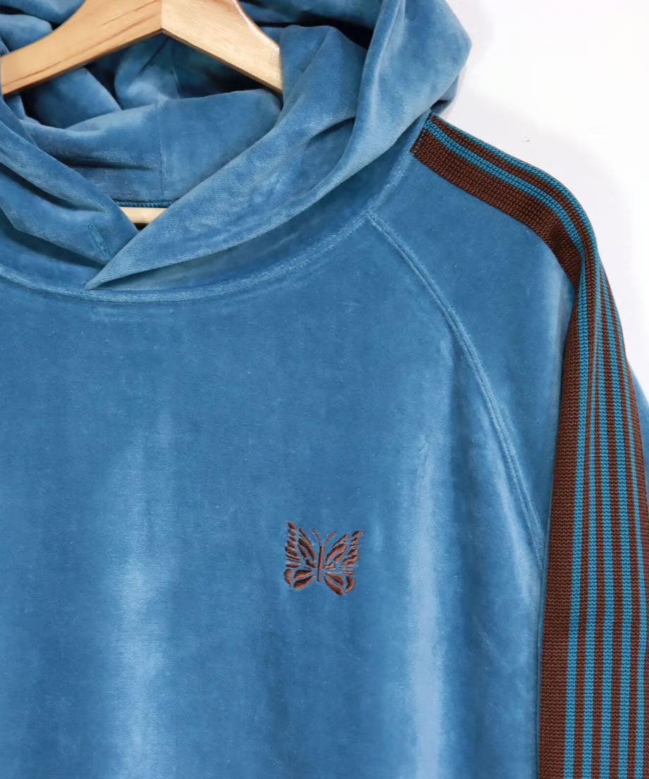 Needles:Track Hoody - C/Pe Velour 【BLUE】