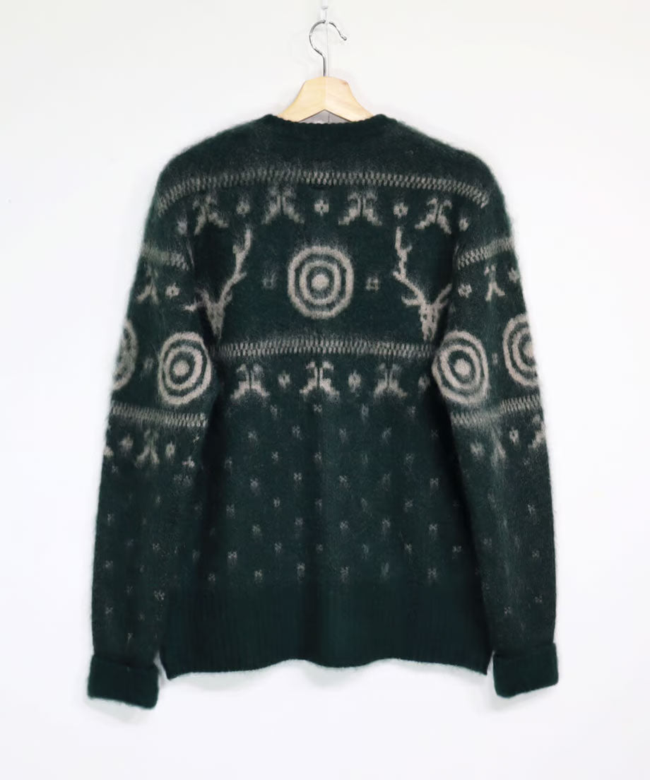 South2 West8:LOOSE FIT CREW NECK CARDIGAN - S2W8 NORDIC