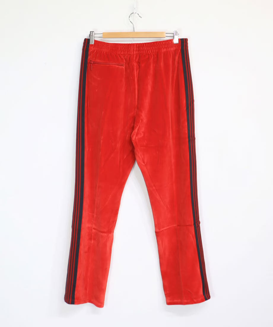 Needles:NARROW TRACK PANT - C/PE VELOUR 【RED】