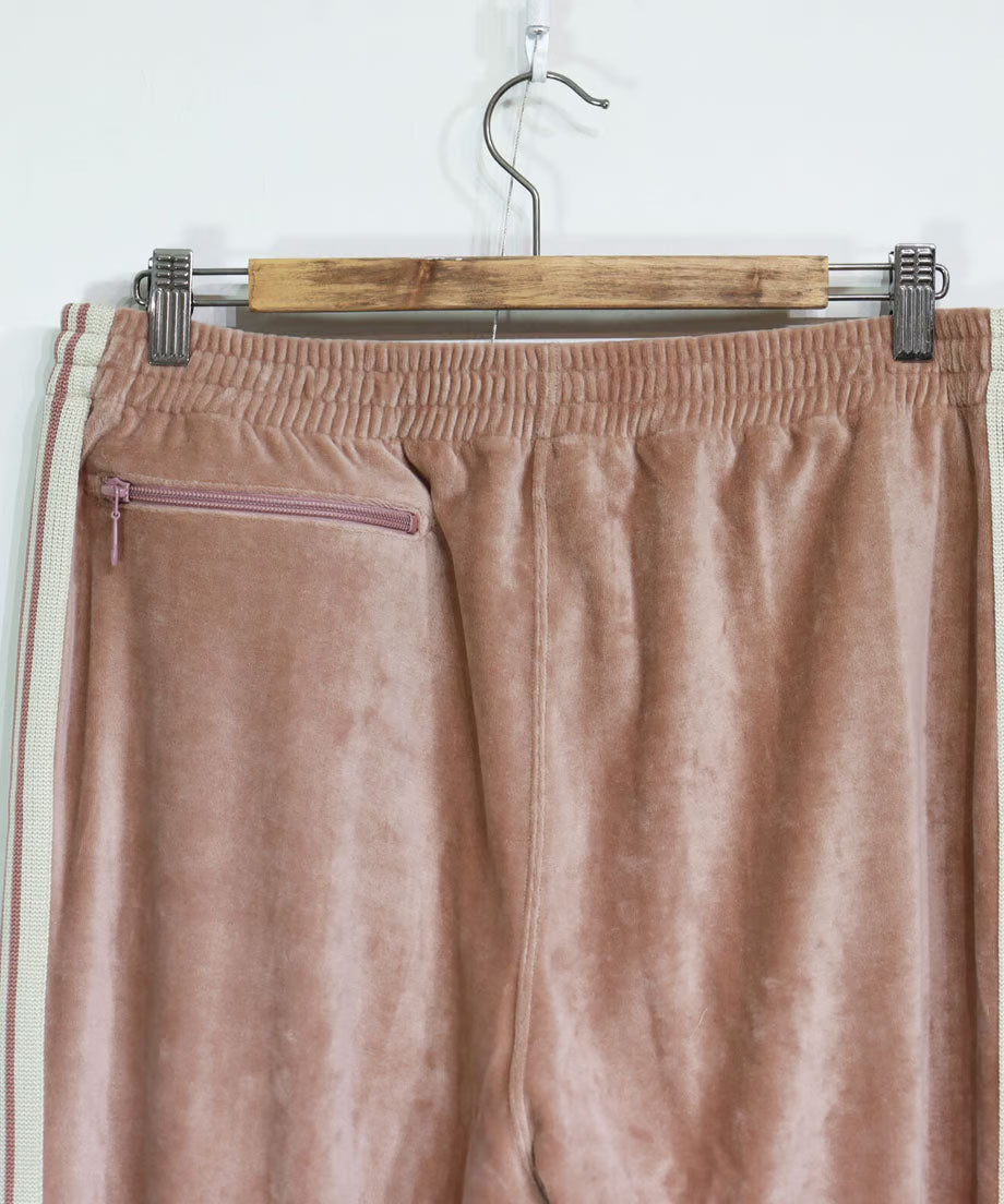 Needles:Narrow Track Pant - C/PE Velour【Old Rose】