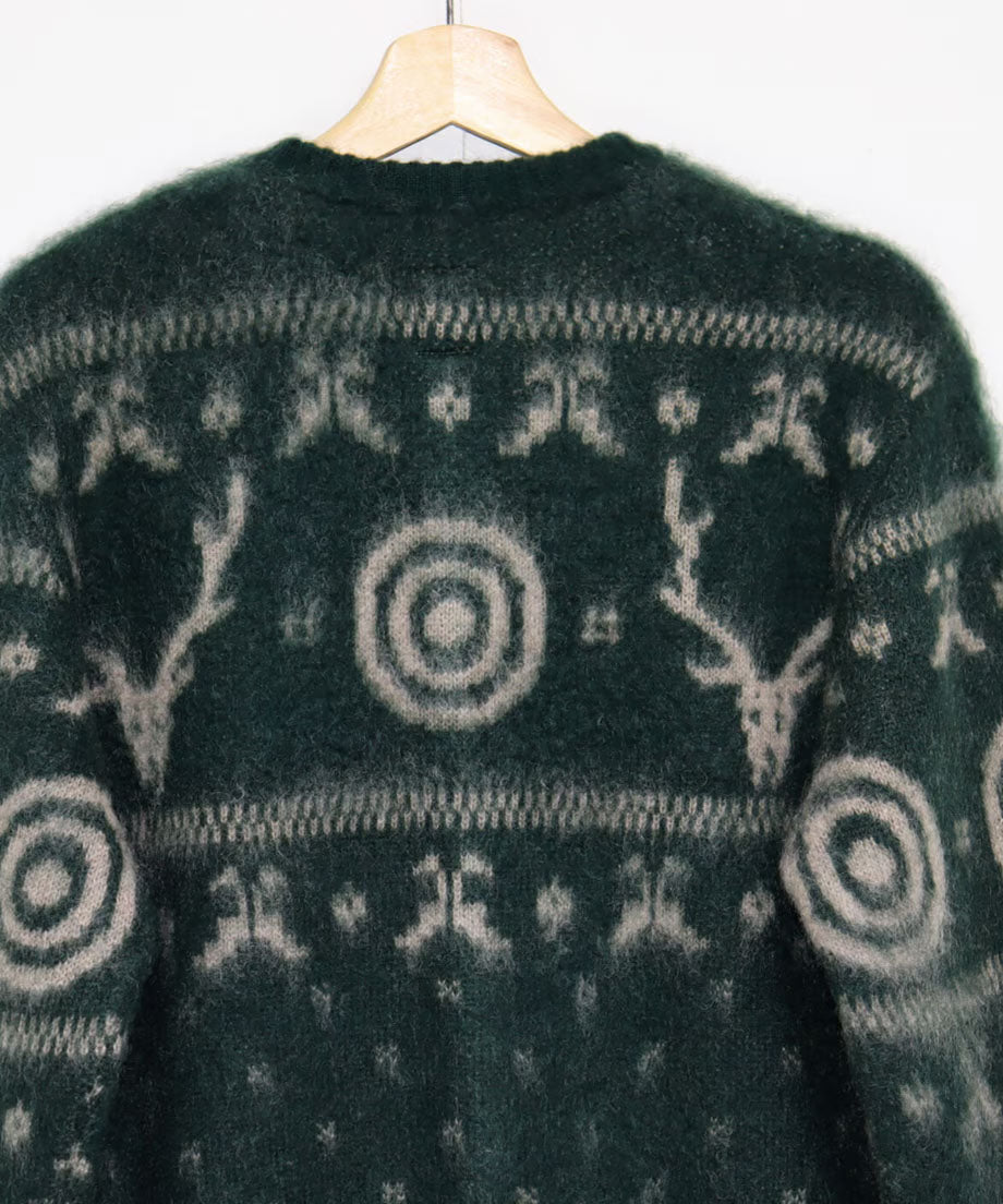 South2 West8:LOOSE FIT CREW NECK CARDIGAN - S2W8 NORDIC