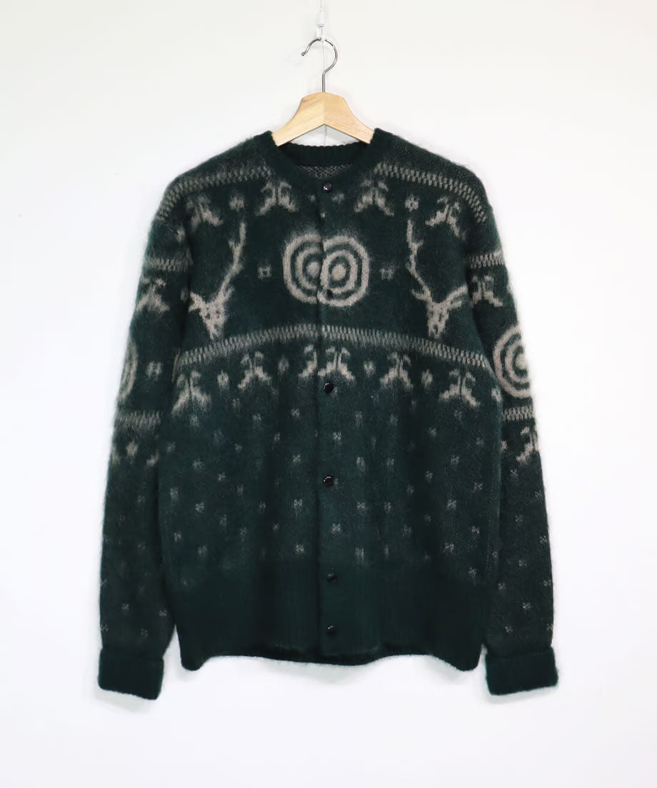 South2 West8:LOOSE FIT CREW NECK CARDIGAN - S2W8 NORDIC