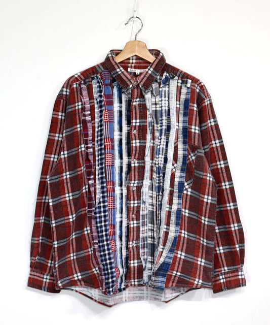 Rebuild by Needles:Ribbon Flannel Shirt - L size #63