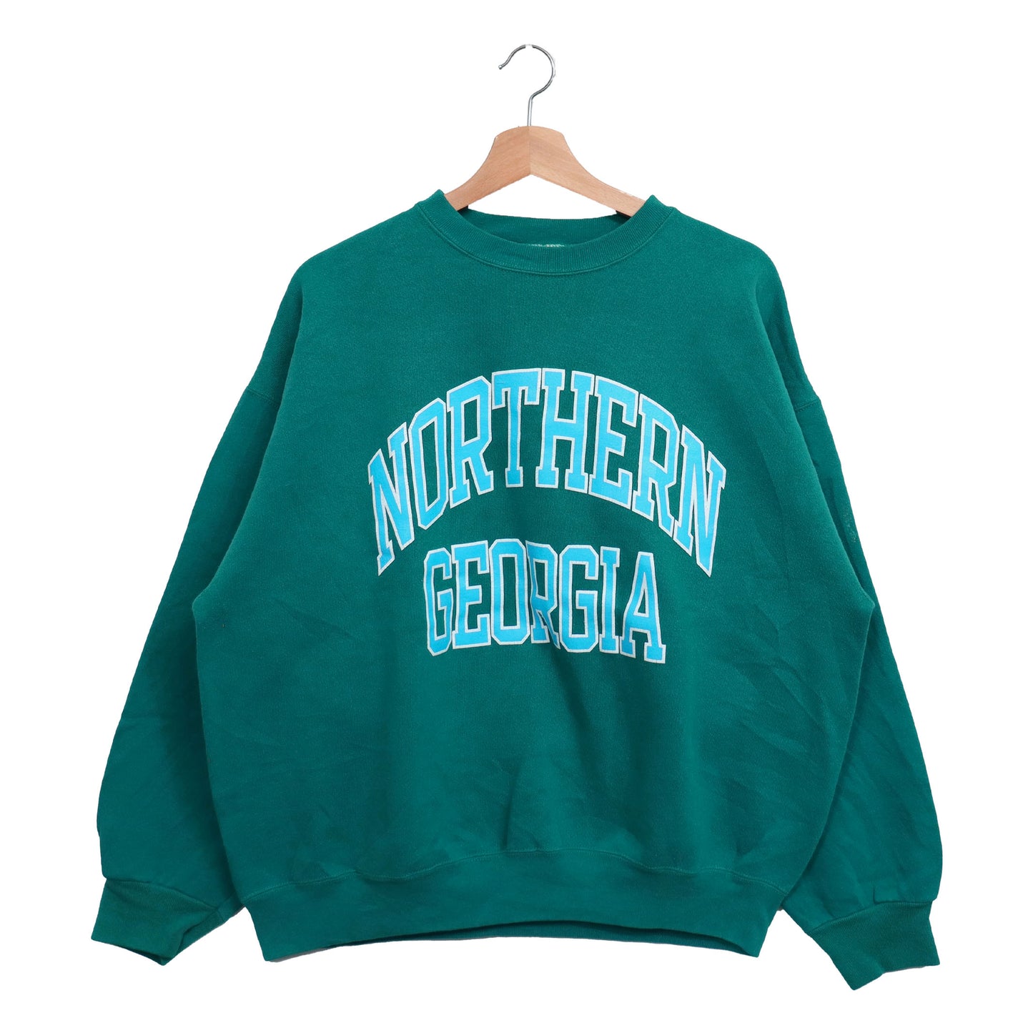 COPYCAT : (Tultex)"North Georgia" L/S Sweat - Teal×Lt.Blue