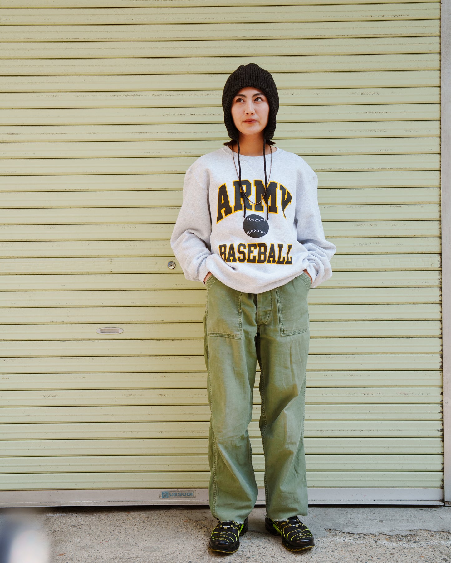 TAMANIWA×RUSSELL: TR-3 ARMY BASEBALL SWEAT