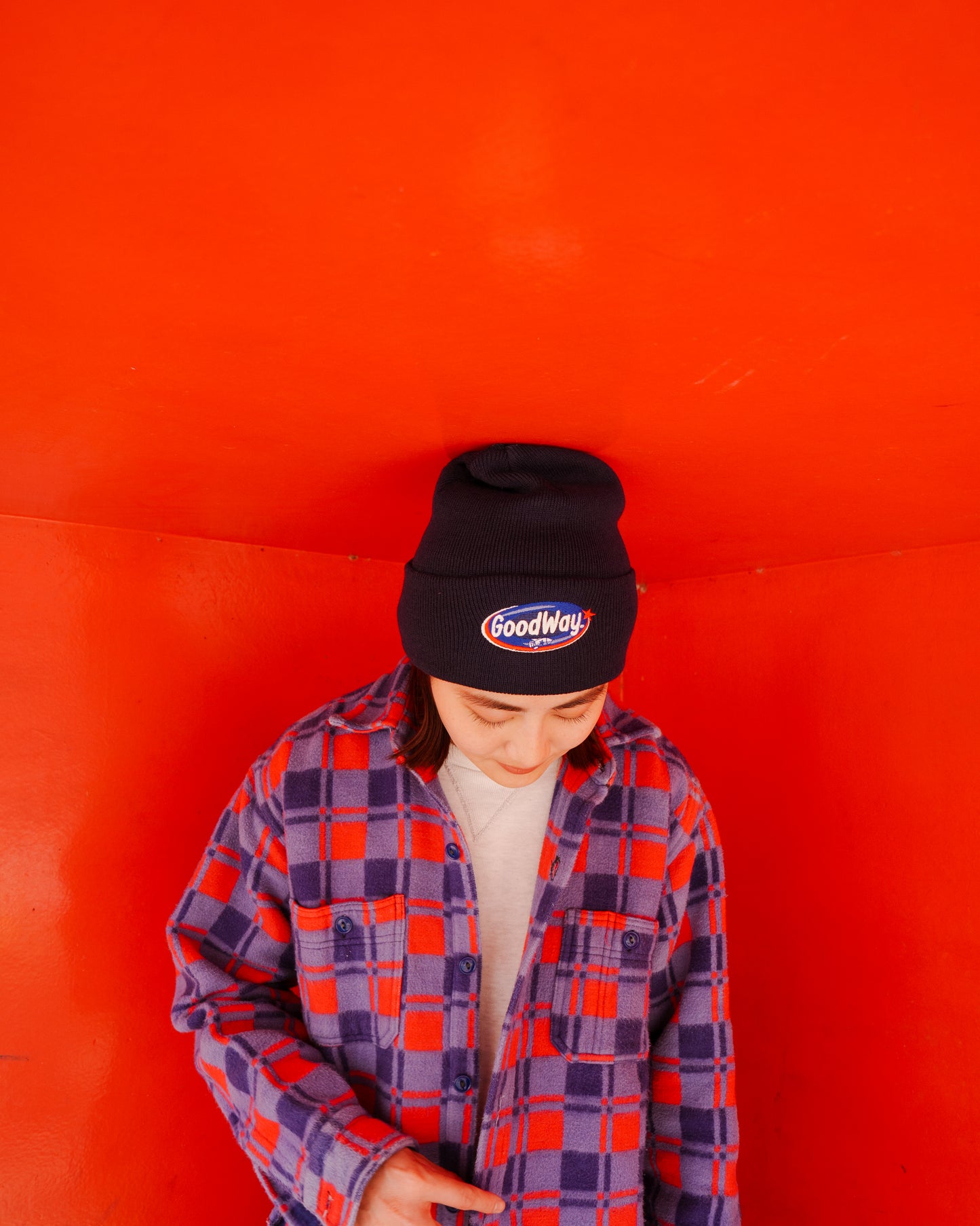 INFIELDER DESIGN : C-596 EMB KNIT CAP