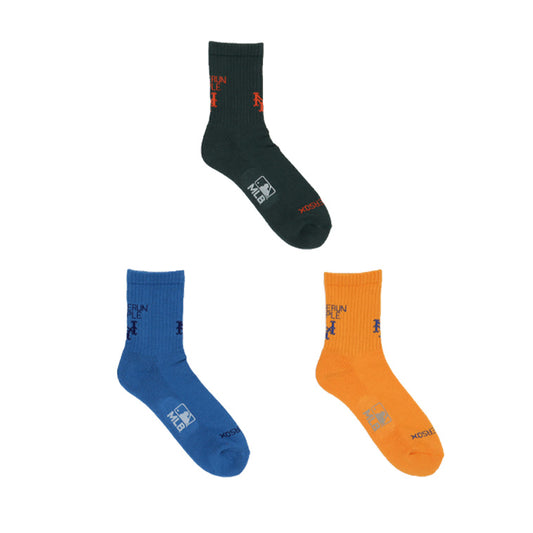 MLB×ROSTER SOX: MLB-134 MLB LOGO SOCKS - NYM