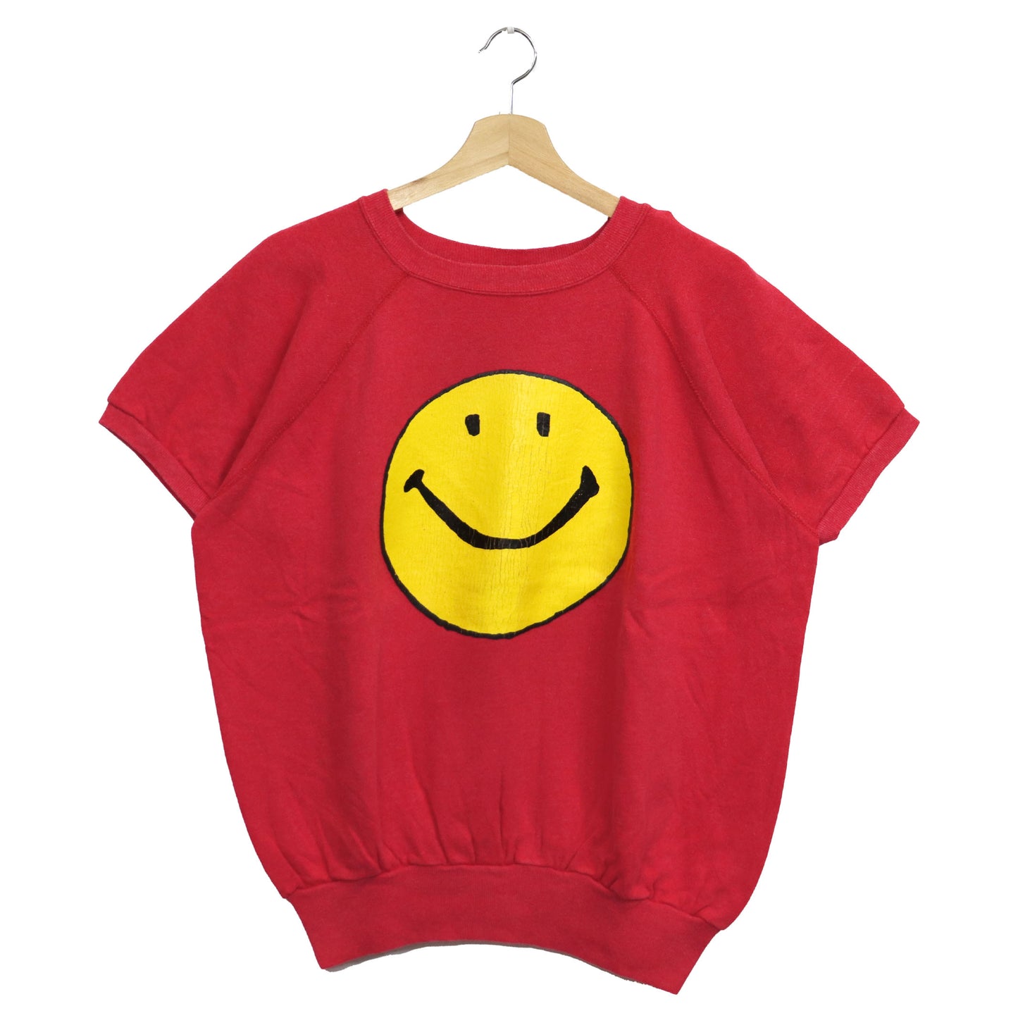 COPY CAT : "SMILE" S/S Sweat - Red×Yellow