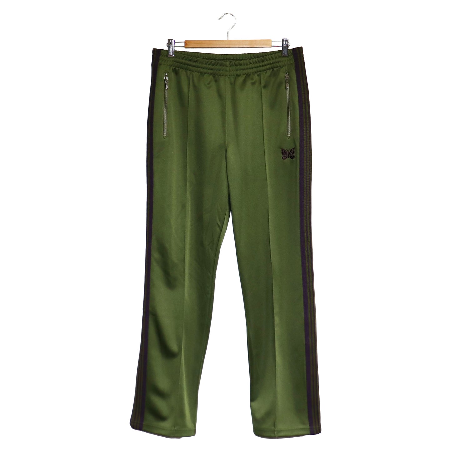 Needles：Track Pant - Poly Smooth（Olive）