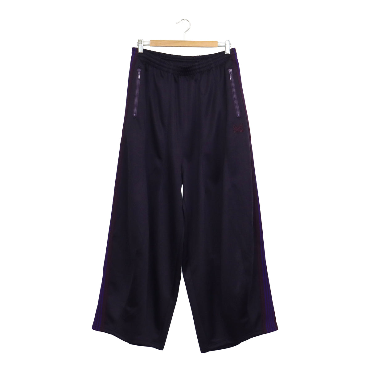 Needles : H.D. Track Pant - Poly Smooth 【PURPLE×BURGANDY】