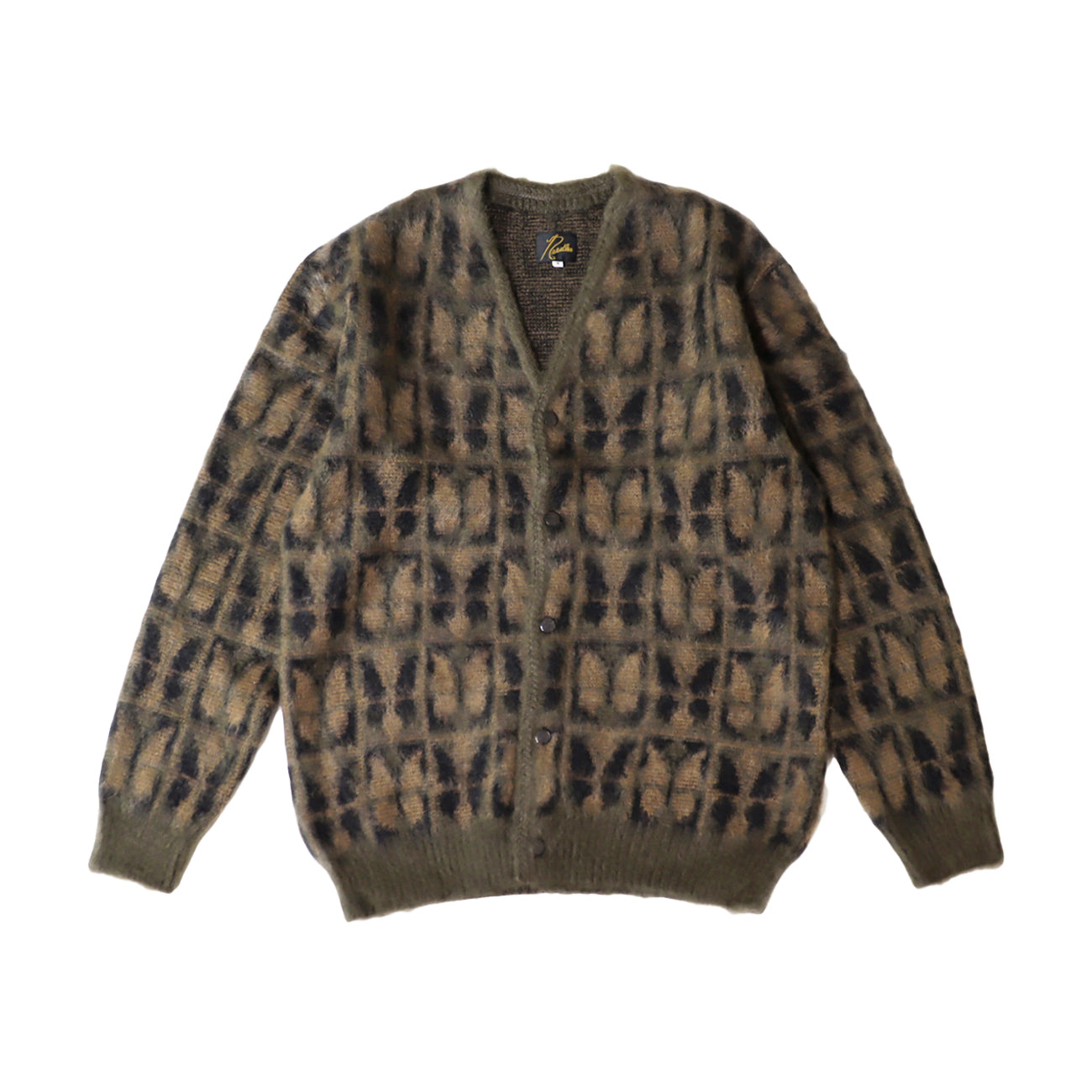 Needles: MOHAIR CARDIGAN - [Diamond - Green]