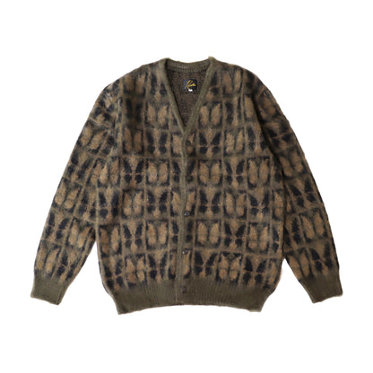 Needles: MOHAIR CARDIGAN - [Diamond - Green]