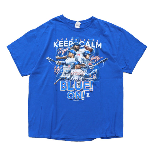 used : Dodgers “KEEP CALM AND BLUE!” Tee
