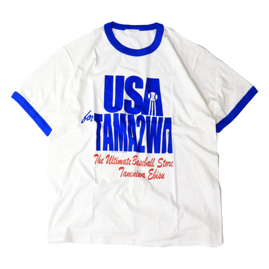 TAMANIWA：USA TAMA2WA RINGER TEE