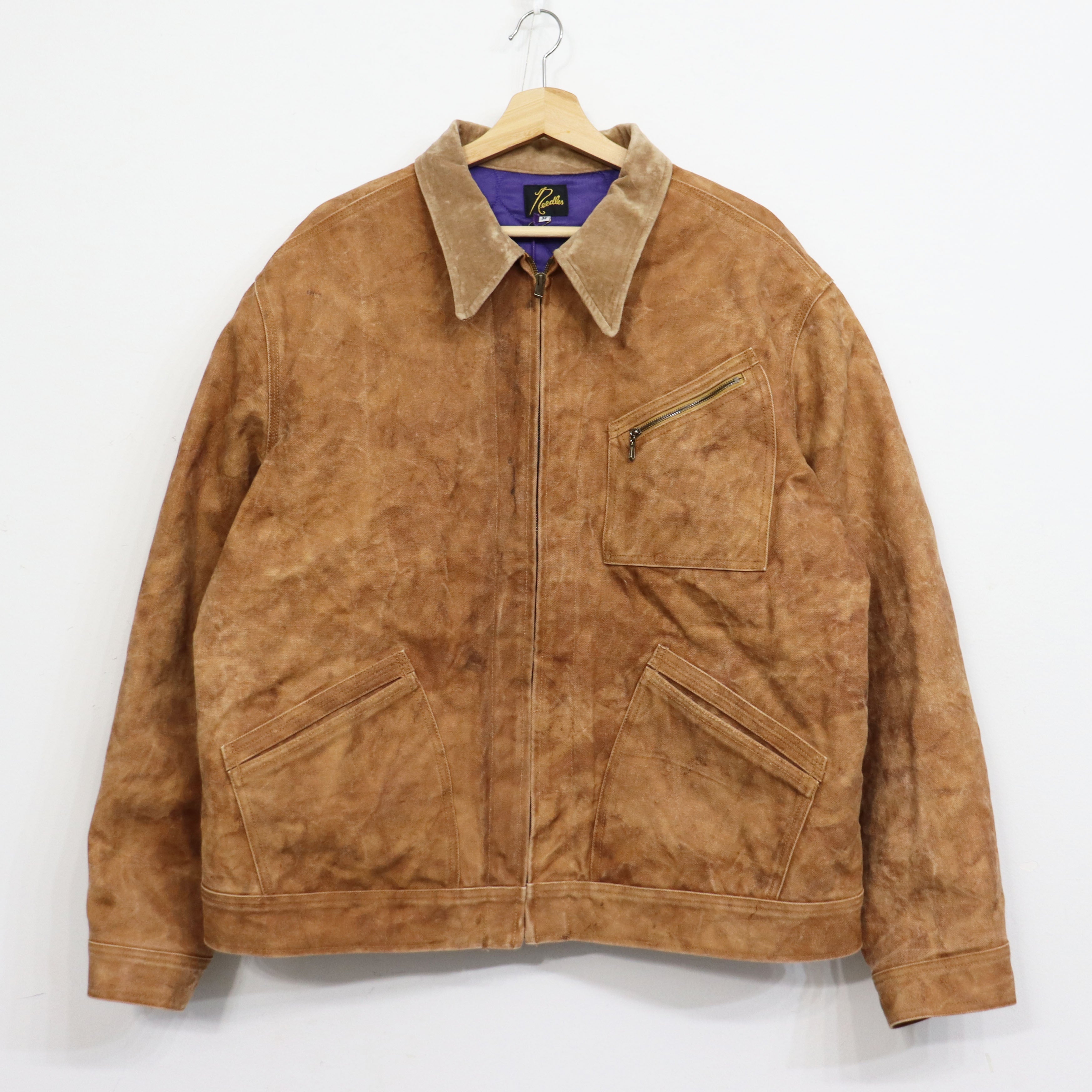 Needles : Zipped Work Jacket - Duck Canvas / Kakishibu Dye – TAMANIWA