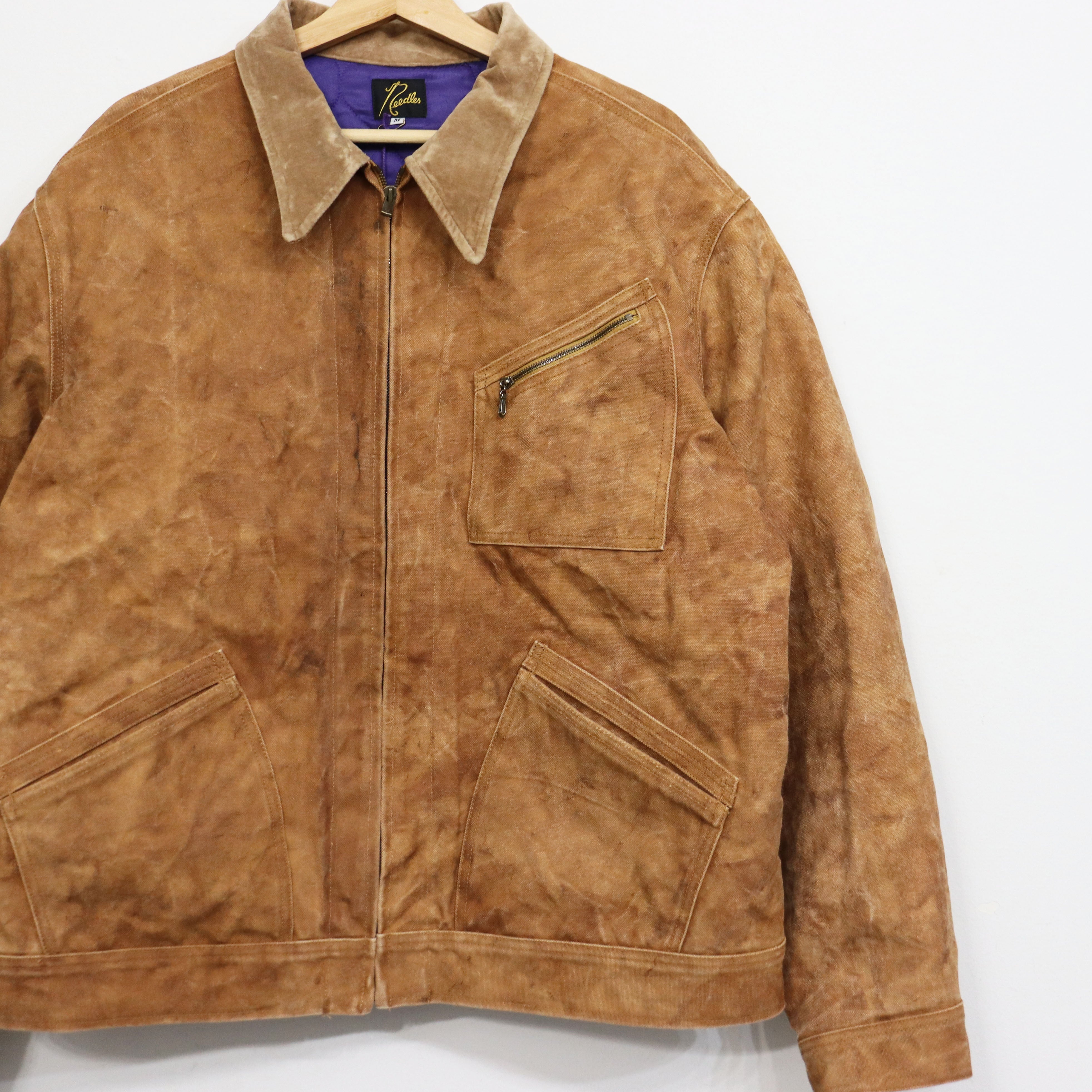 Zipped Work Jacket - Duck Canvas / Kakishibu Dye – TAMANIWA