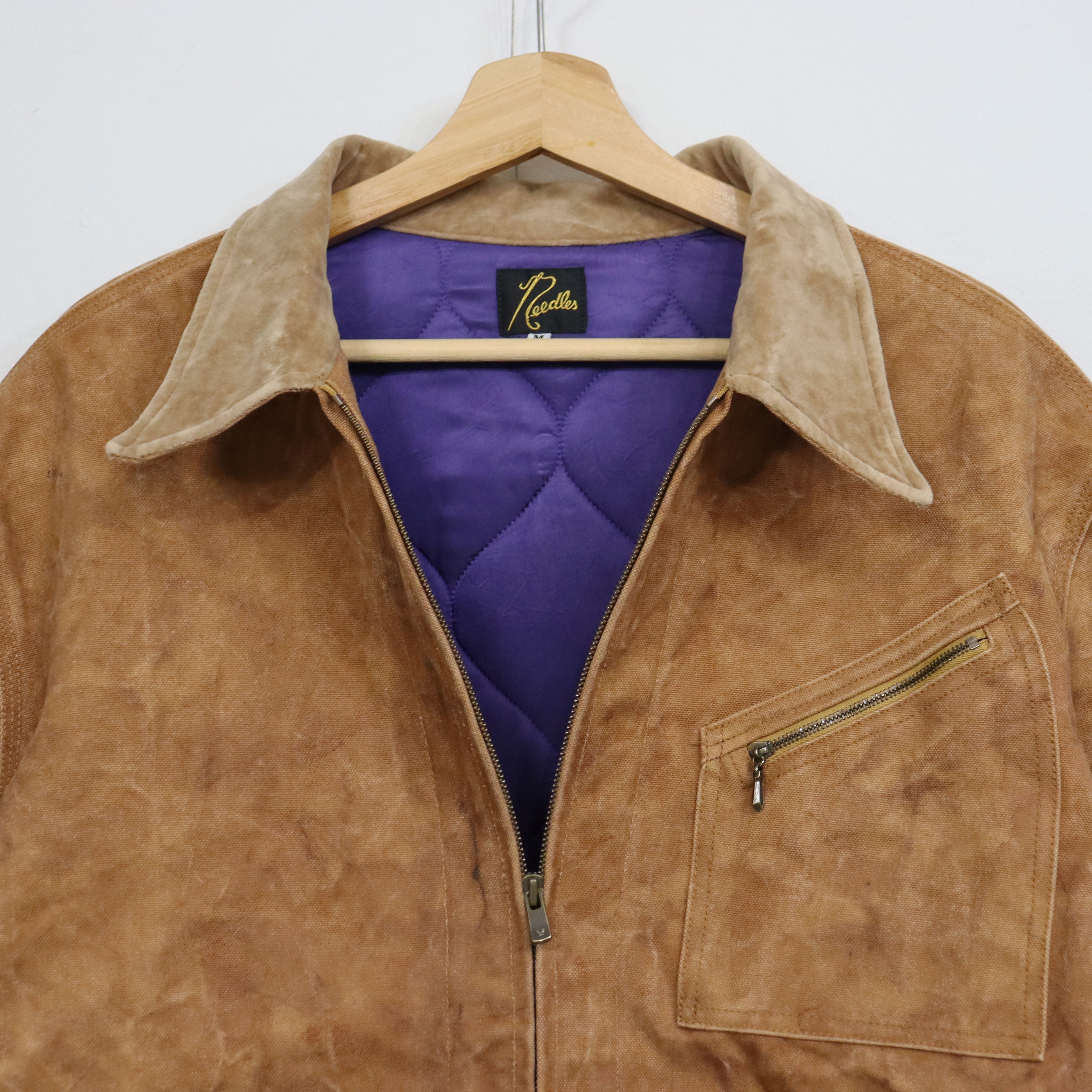 Needles : Zipped Work Jacket - Duck Canvas / Kakishibu Dye – TAMANIWA