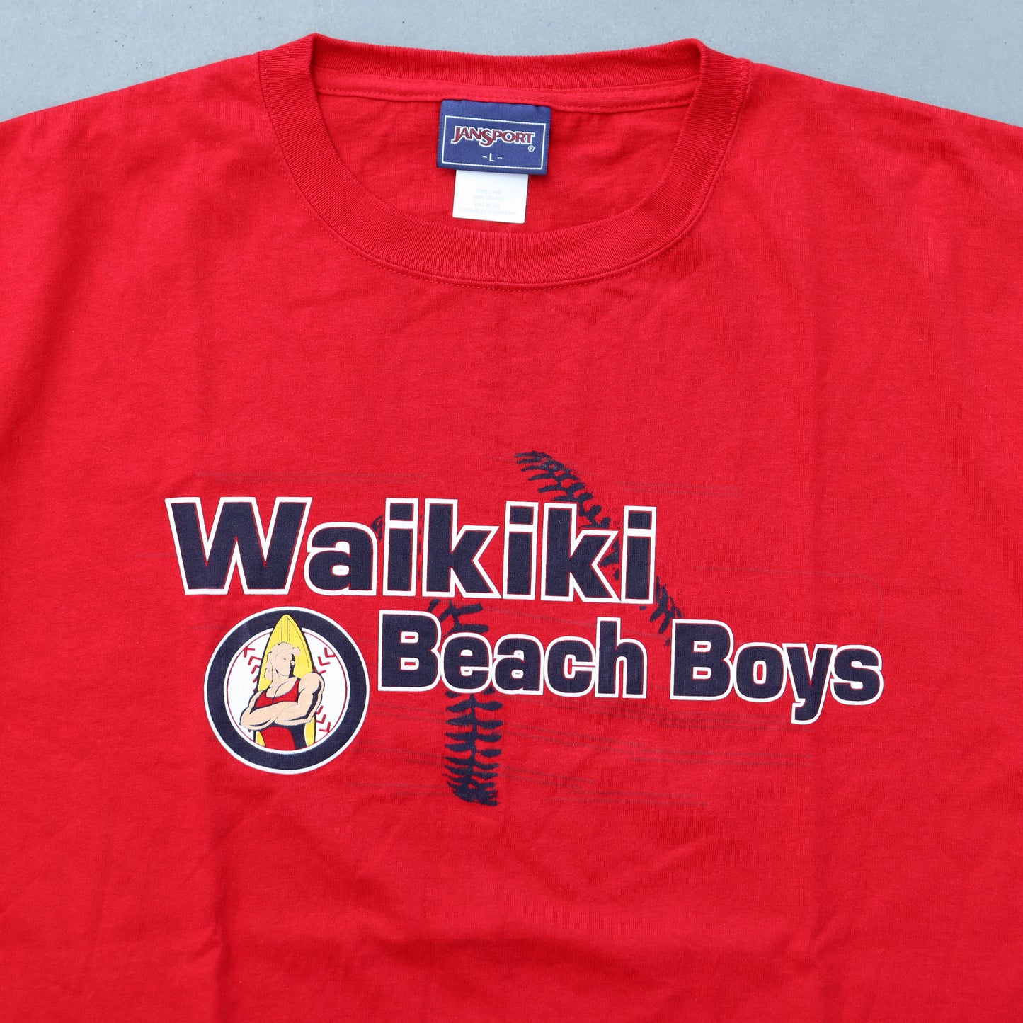 used : (Jansport) Waikiki Beach Boy Tee (K)