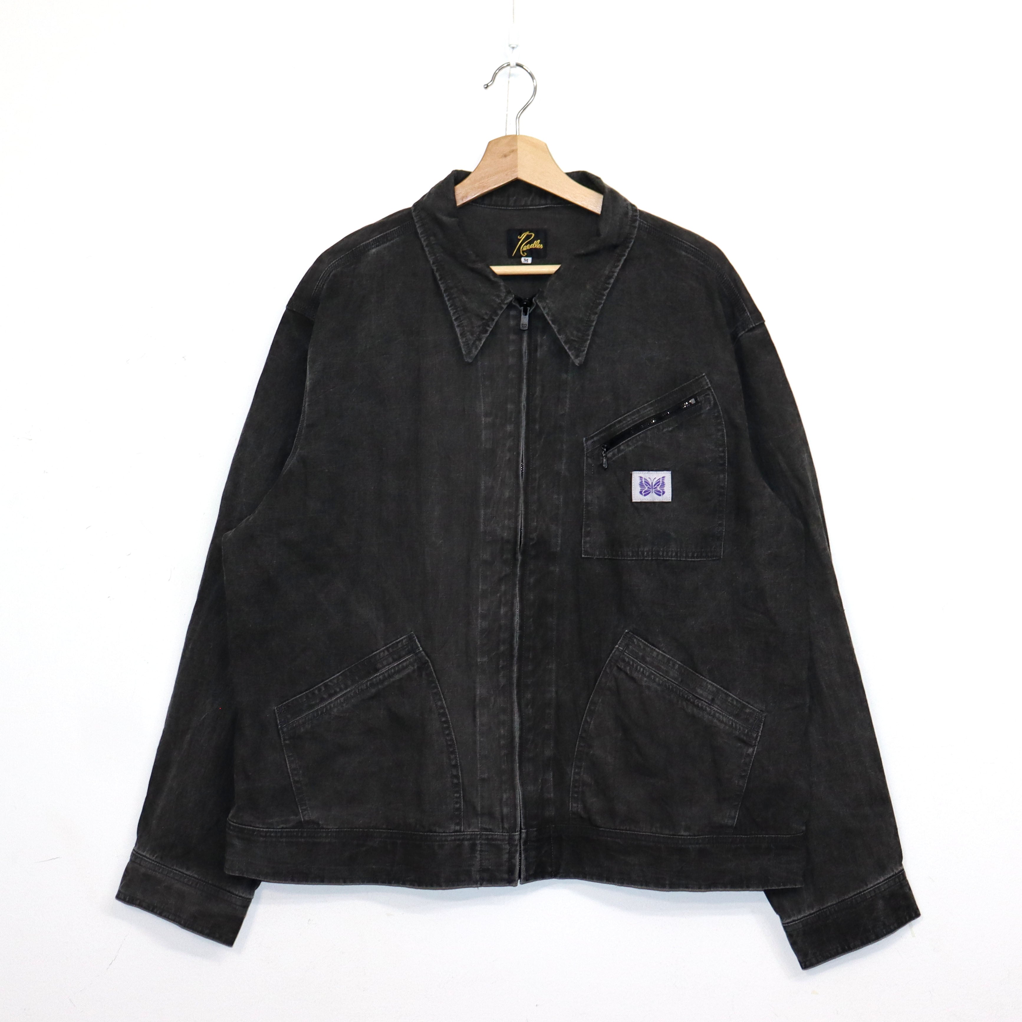 Needles：Zipped Work Jacket - C/L Canvas / Sumi Dye – TAMANIWA
