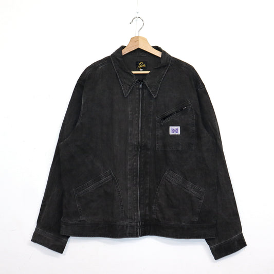 Needles：Zipped Work Jacket - C/L Canvas / Sumi Dye