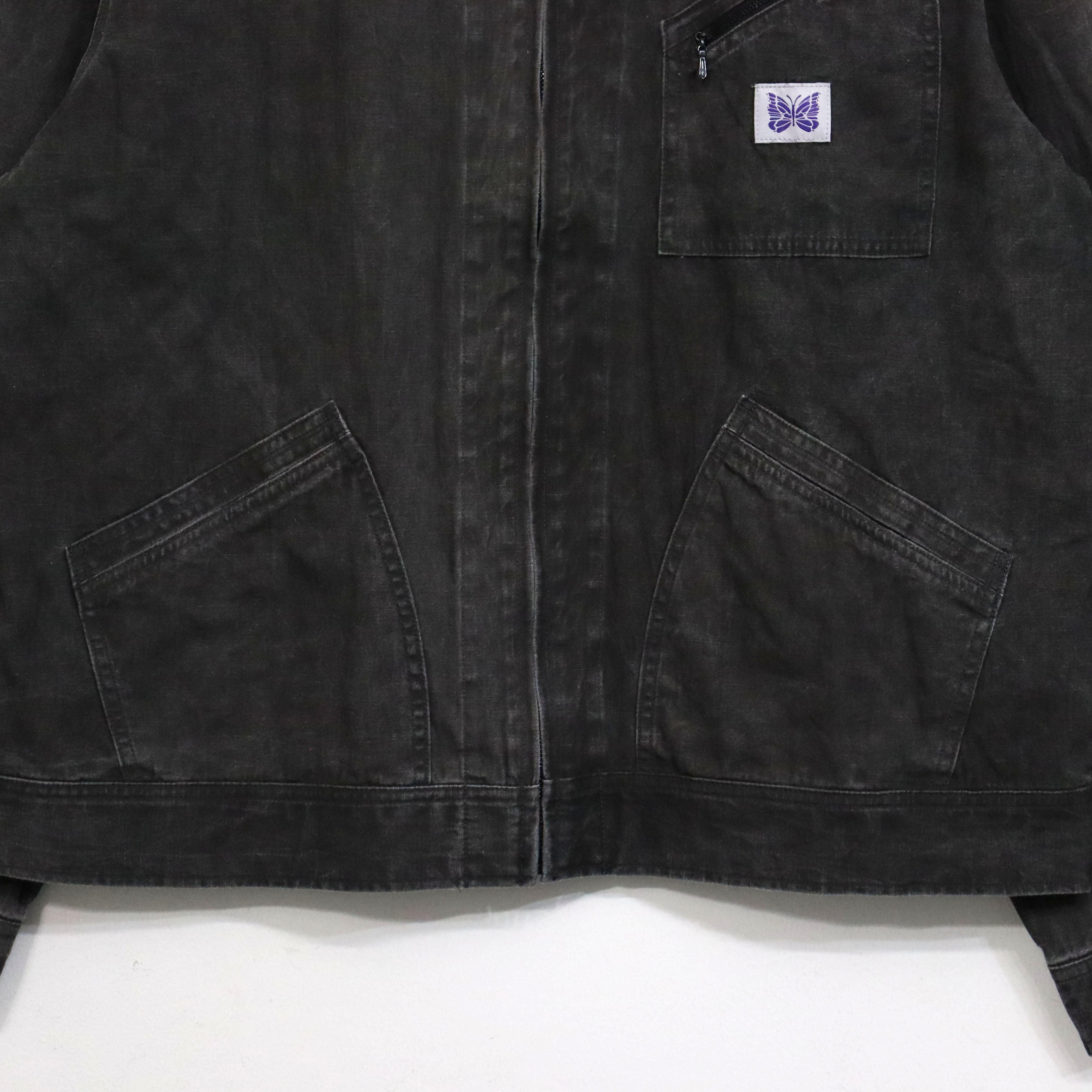 Needles：Zipped Work Jacket - C/L Canvas / Sumi Dye – TAMANIWA