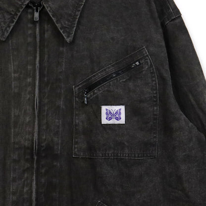 Needles：Zipped Work Jacket - C/L Canvas / Sumi Dye