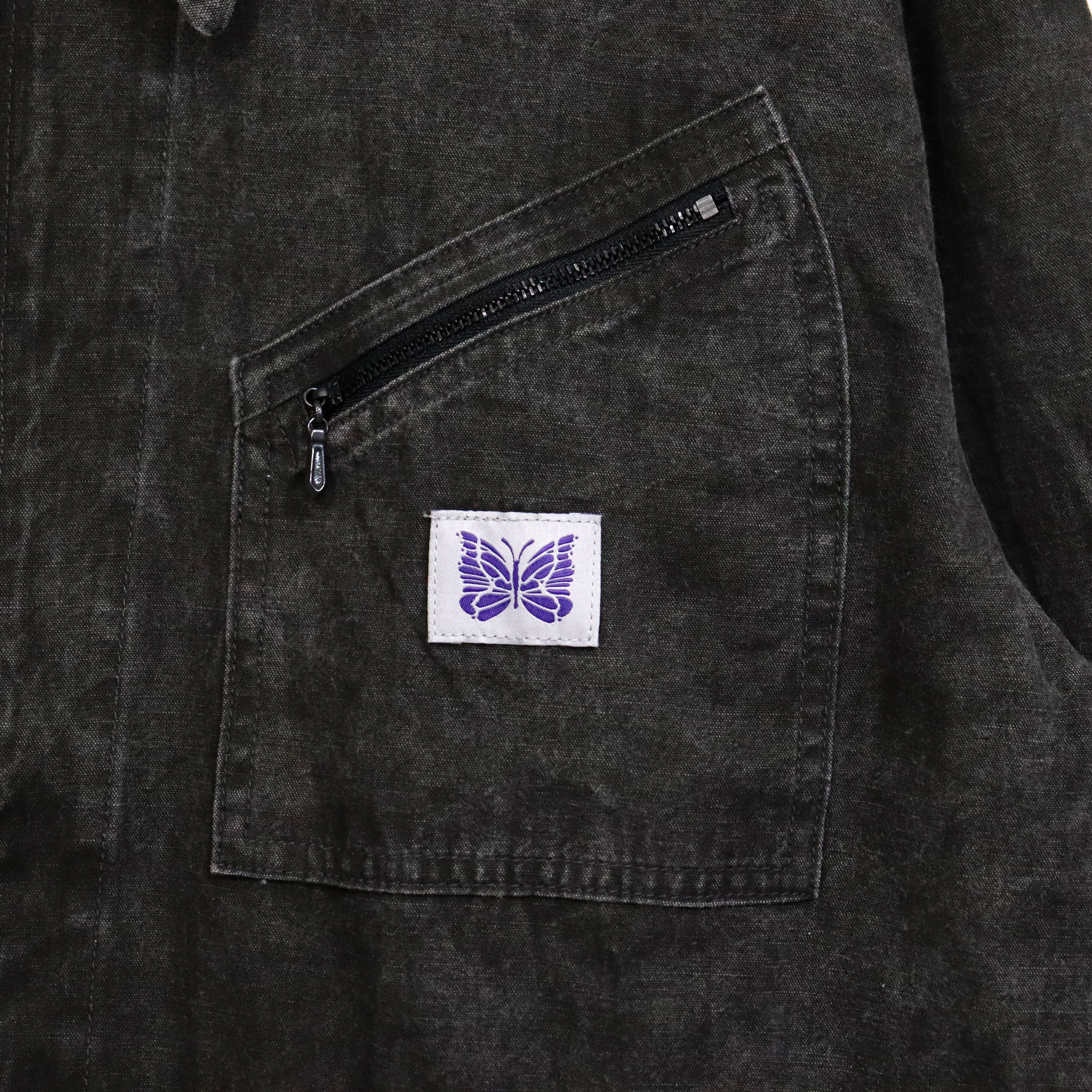 Needles：Zipped Work Jacket - C/L Canvas / Sumi Dye – TAMANIWA