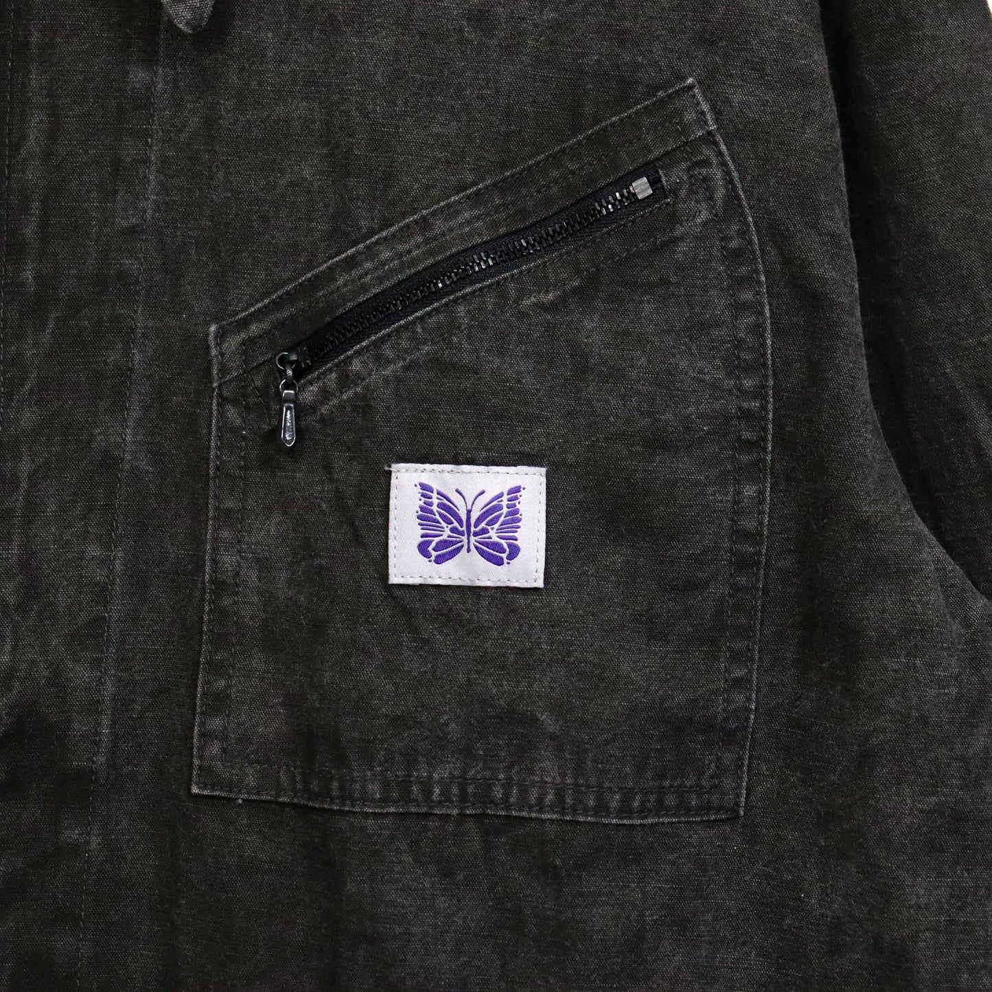 Needles：Zipped Work Jacket - C/L Canvas / Sumi Dye