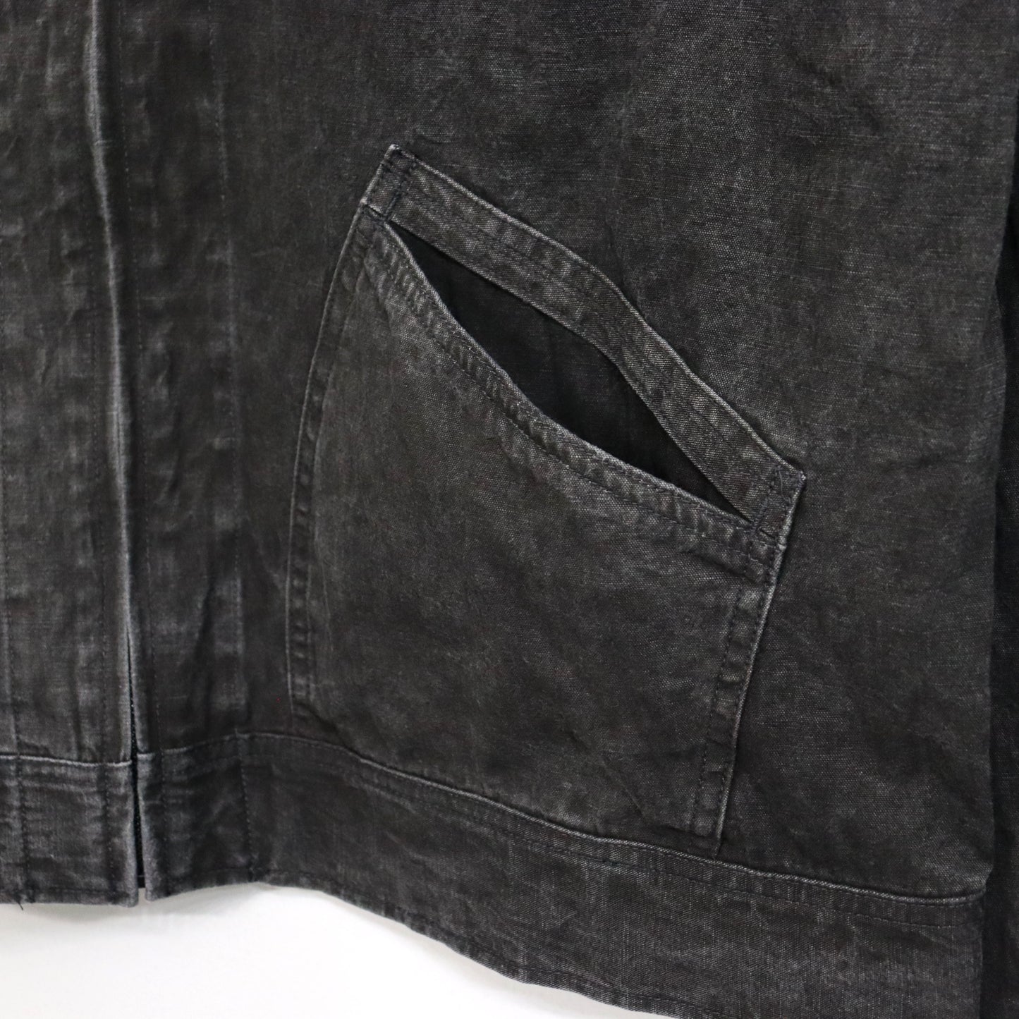 Needles：Zipped Work Jacket - C/L Canvas / Sumi Dye